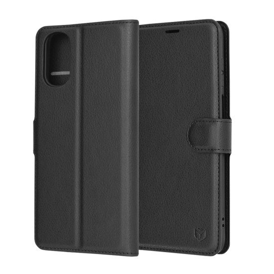 Husa pentru Motorola Moto E22s - Techsuit Leather Folio - Black