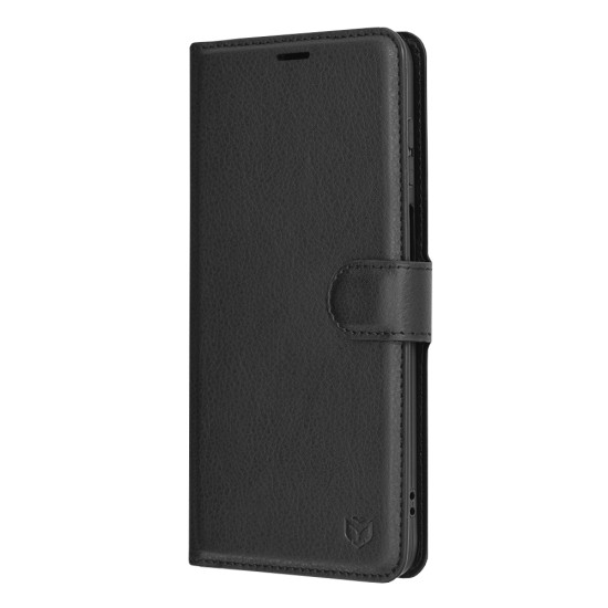 Husa pentru Motorola Moto E22s - Techsuit Leather Folio - Black