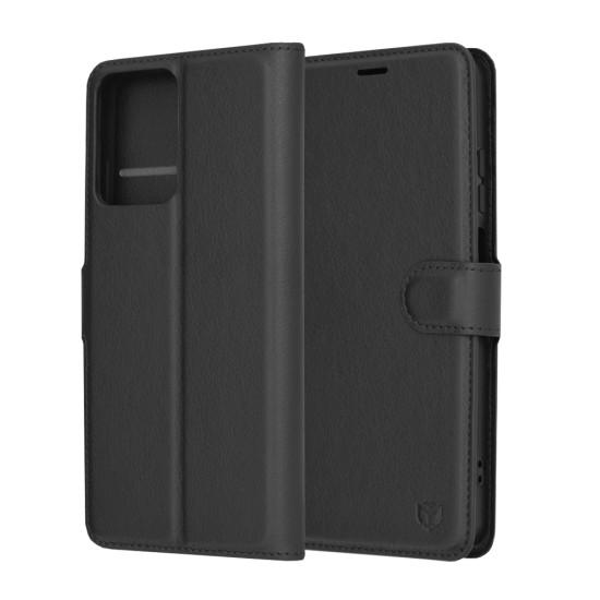 Husa pentru Motorola Moto G04 / Moto G04s / Moto G24 / Moto E14 - Techsuit Leather Folio - Black