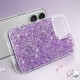 Husa pentru Motorola Moto G04 / Moto G04s / Moto G24 / Moto E14 - Techsuit Sparkly Glitter - Magenta