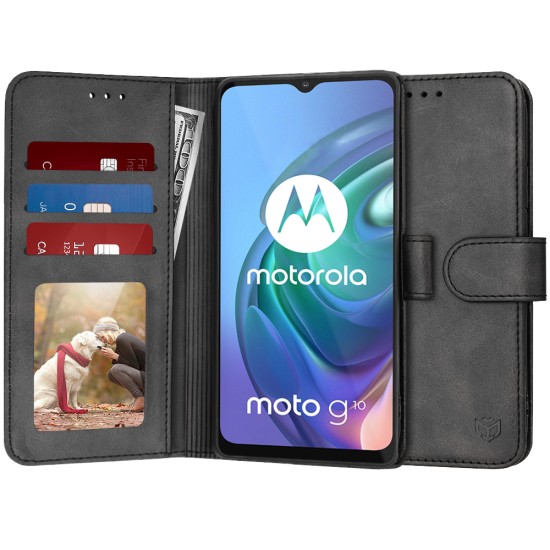 Husa pentru Motorola Moto G10 / Moto G20 / Moto G30 - Techsuit Diary Book - Black