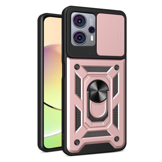 Husa pentru Motorola Moto G13 / G23 / G53 - Techsuit CamShield Series - Rose Gold