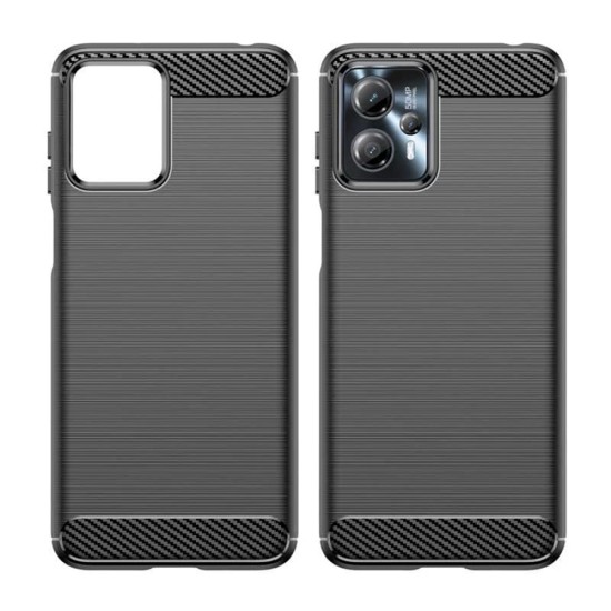 Husa pentru Motorola Moto G13 / G23 - Techsuit Carbon Silicone - Black