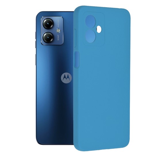 Husa pentru Motorola Moto G14 - Techsuit Soft Edge Silicone - Denim Blue