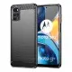 Husa pentru Motorola Moto G22 - Techsuit Carbon Silicone - Black Husa pentru Motorola Moto G22 - Techsuit Carbon Silicone - Black