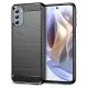 Husa pentru Motorola Moto G31 4G / Moto G41 4G - Techsuit Carbon Silicone - Black Husa pentru Motorola Moto G31 4G / Moto G41 4G - Techsuit Carbon Silicone - Black