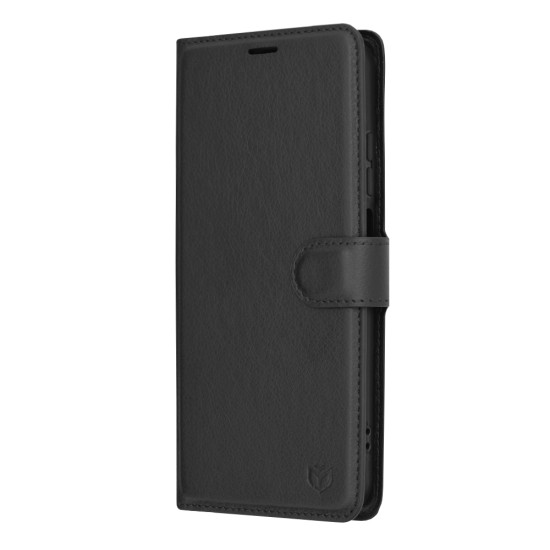 Husa pentru Motorola Moto G34 - Techsuit Leather Folio - Black