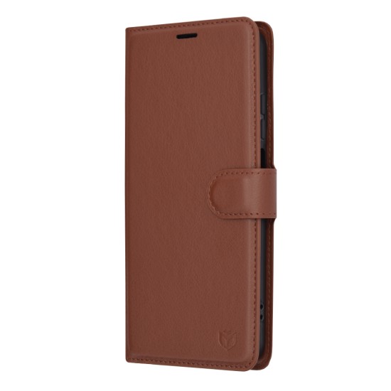 Husa pentru Motorola Moto G34 - Techsuit Leather Folio - Brown