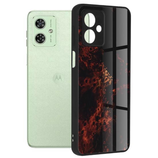 Husa pentru Motorola Moto G54 - Techsuit Glaze Series - Red Nebula