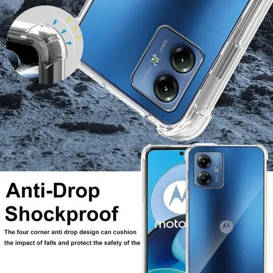 Husa pentru Motorola Moto G54 - Techsuit Shockproof Clear Silicone - Clear Husa pentru Motorola Moto G54 - Techsuit Shockproof Clear Silicone - Clear
