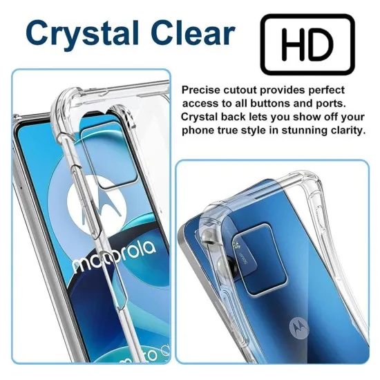 Husa pentru Motorola Moto G54 - Techsuit Shockproof Clear Silicone - Clear Husa pentru Motorola Moto G54 - Techsuit Shockproof Clear Silicone - Clear