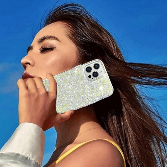 Husa pentru Motorola Moto G54 - Techsuit Sparkly Glitter - White Husa pentru Motorola Moto G54 - Techsuit Sparkly Glitter - White