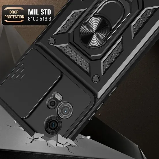 Husa pentru Motorola Moto G72 - Techsuit CamShield Series - Black