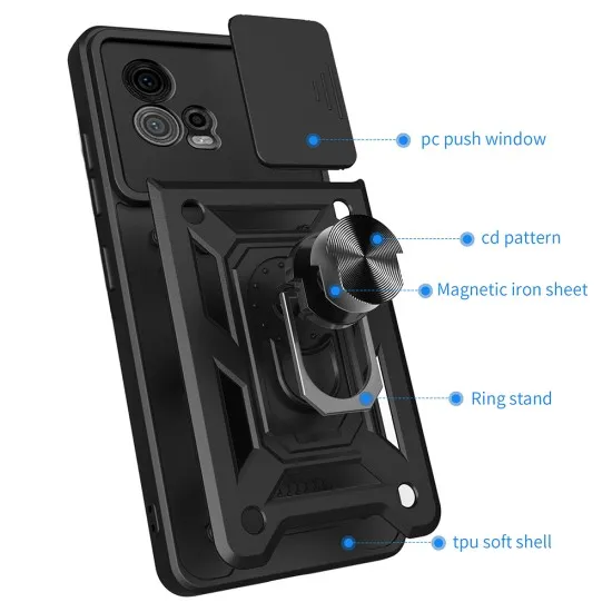 Husa pentru Motorola Moto G72 - Techsuit CamShield Series - Green Husa pentru Motorola Moto G72 - Techsuit CamShield Series - Green