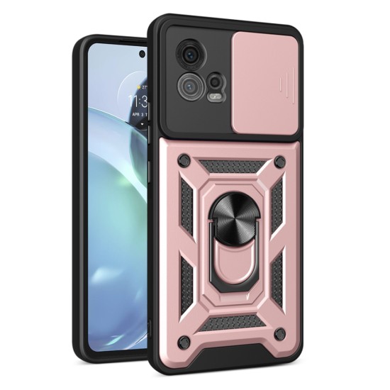 Husa pentru Motorola Moto G72 - Techsuit CamShield Series - Rose Gold