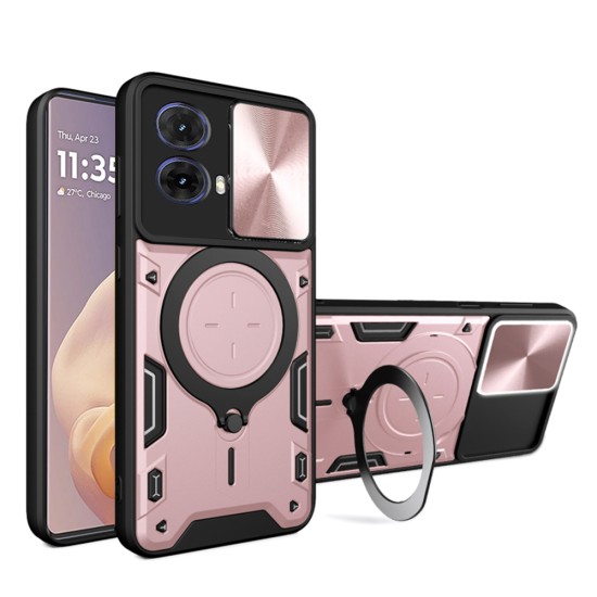 Husa pentru Motorola Moto G85 - Techsuit CamGuard Pro - Rose Gold