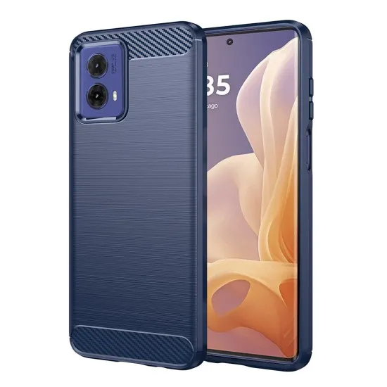 Husa pentru Motorola Moto G85 - Techsuit Carbon Silicone - Blue Husa pentru Motorola Moto G85 - Techsuit Carbon Silicone - Blue