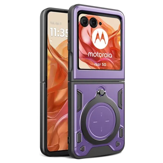Husa pentru Motorola Razr 50 - Techsuit CamGuard Pro - Purple Husa pentru Motorola Razr 50 - Techsuit CamGuard Pro - Purple