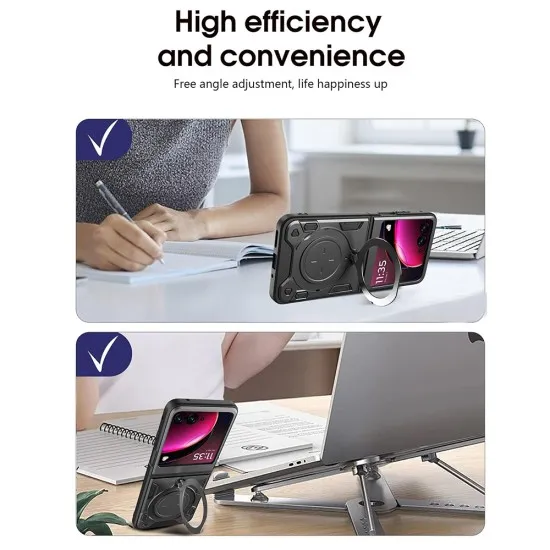 Husa pentru Motorola Razr 50 - Techsuit CamGuard Pro - Purple Husa pentru Motorola Razr 50 - Techsuit CamGuard Pro - Purple