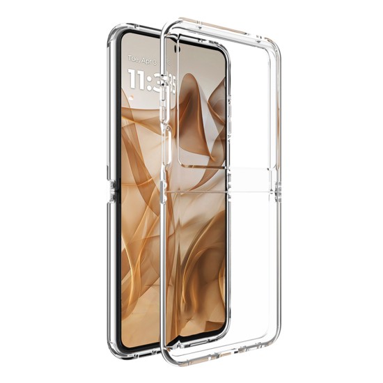 Husa pentru Motorola Razr 50 - Techsuit Clear Silicone - Transparent