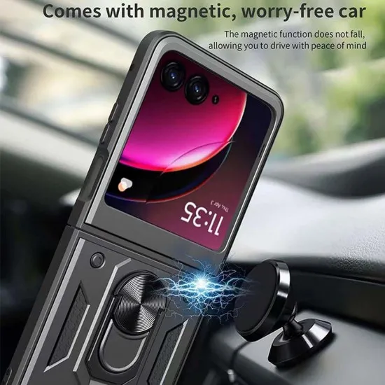 Husa pentru Motorola Razr 50 Ultra - Techsuit CamShield Series - Rose Gold Husa pentru Motorola Razr 50 Ultra - Techsuit CamShield Series - Rose Gold
