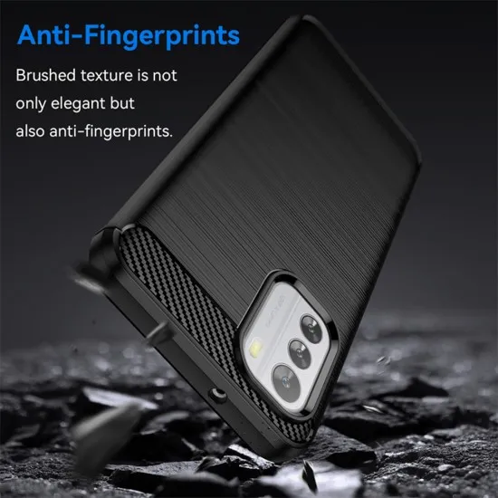 Husa pentru Nokia G42 - Techsuit Carbon Silicone - Black Husa pentru Nokia G42 - Techsuit Carbon Silicone - Black