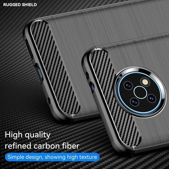 Husa pentru Nokia G50 - Techsuit Carbon Silicone - Black