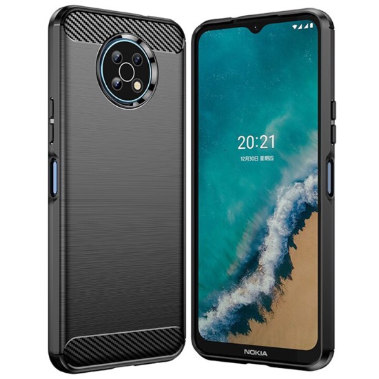 Husa pentru Nokia G50 - Techsuit Carbon Silicone - Black