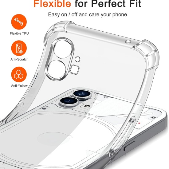 Husa pentru Nothing Phone (1) - Techsuit Shockproof Clear Silicone - Clear