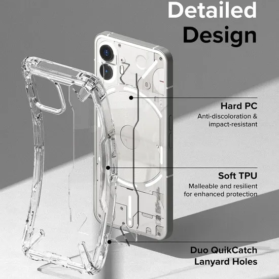 Husa pentru Nothing Phone (2) - Ringke Fusion X - Clear Husa pentru Nothing Phone (2) - Ringke Fusion X - Clear
