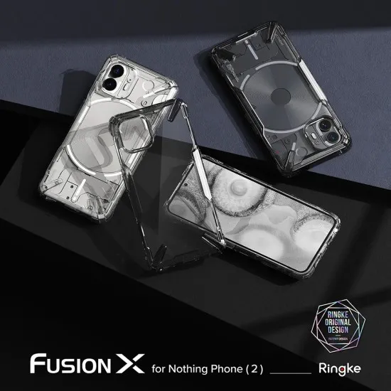 Husa pentru Nothing Phone (2) - Ringke Fusion X - Clear Husa pentru Nothing Phone (2) - Ringke Fusion X - Clear