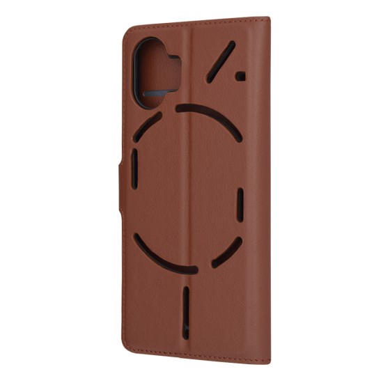 Husa pentru Nothing Phone (2) - Techsuit Leather Folio - Brown