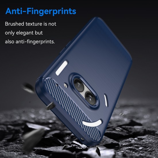 Husa pentru Nothing Phone (2a) - Techsuit Carbon Silicone - Blue