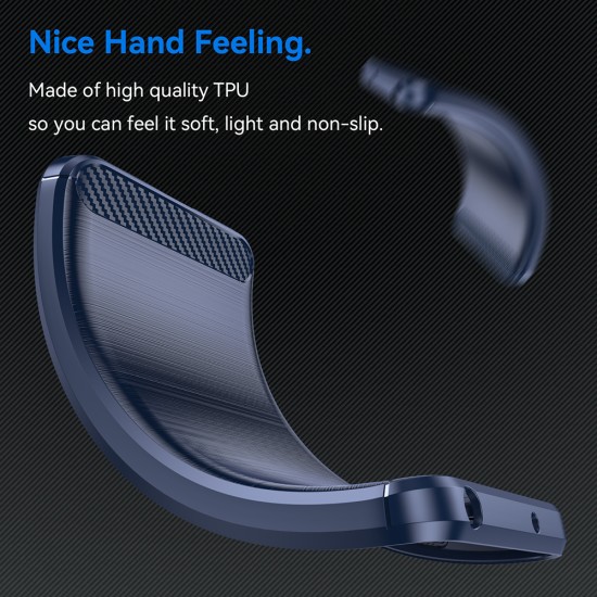 Husa pentru Nothing Phone (2a) - Techsuit Carbon Silicone - Blue