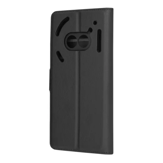 Husa pentru Nothing Phone (2a) - Techsuit Leather Folio - Black Husa pentru Nothing Phone (2a) - Techsuit Leather Folio - Black