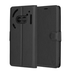 Husa pentru Nothing Phone (2a) - Techsuit Leather Folio - Black Husa pentru Nothing Phone (2a) - Techsuit Leather Folio - Black