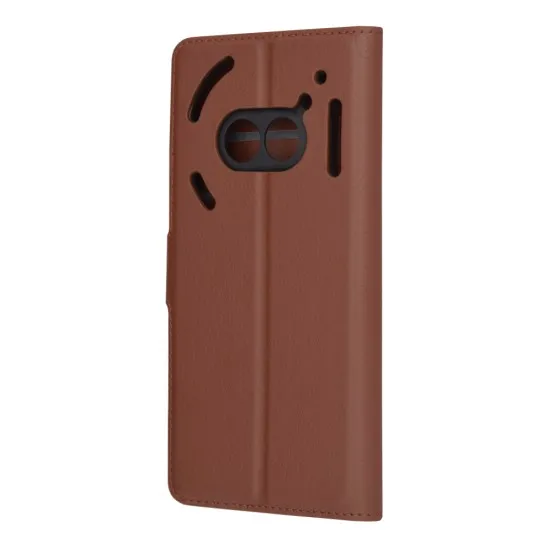 Husa pentru Nothing Phone (2a) - Techsuit Leather Folio - Brown Husa pentru Nothing Phone (2a) - Techsuit Leather Folio - Brown