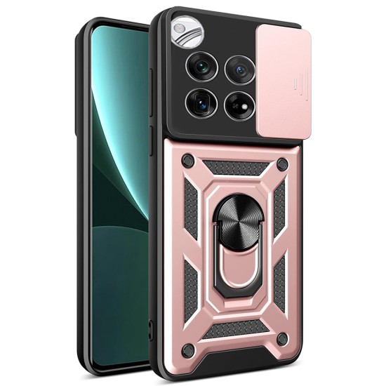 Husa pentru OnePlus 12 - Techsuit CamShield Series - Rose Gold