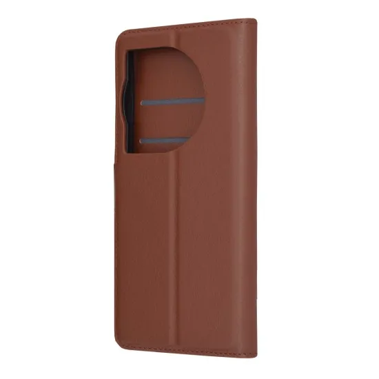 Husa pentru OnePlus 12 - Techsuit Leather Folio - Brown