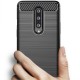 Husa pentru OnePlus 8 - Techsuit Carbon Silicone - Black