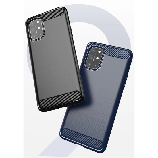 Husa pentru OnePlus 8T - Techsuit Carbon Silicone - Black