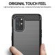 Husa pentru OnePlus 9 - Techsuit Carbon Silicone - Black