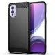 Husa pentru OnePlus 9 - Techsuit Carbon Silicone - Black Husa pentru OnePlus 9 - Techsuit Carbon Silicone - Black