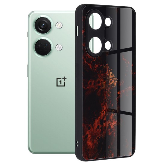 Husa pentru OnePlus Nord 3 - Techsuit Glaze Series - Red Nebula