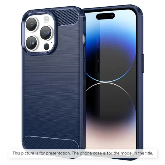 Husa pentru OnePlus Nord 4 - Techsuit Carbon Silicone - Blue Husa pentru OnePlus Nord 4 - Techsuit Carbon Silicone - Blue