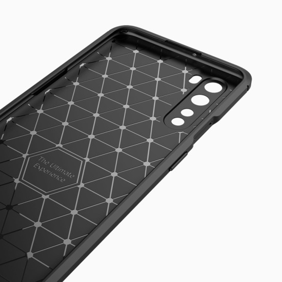 Husa pentru OnePlus Nord 5G - Techsuit Carbon Silicone - Blue