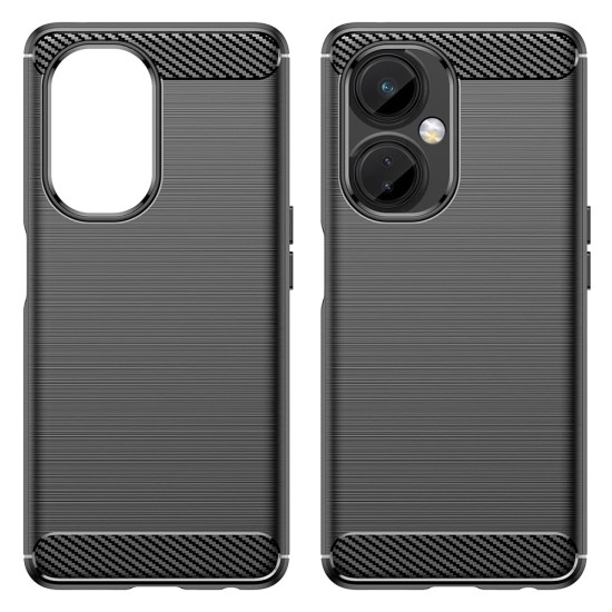 Husa pentru OnePlus Nord CE 3 Lite - Techsuit Carbon Silicone - Black