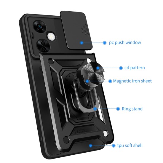 Husa pentru OnePlus Nord CE4 Lite - Techsuit CamShield Series - Black