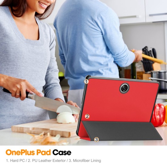 Husa pentru OnePlus Pad - Techsuit FoldPro - Red Husa pentru OnePlus Pad - Techsuit FoldPro - Red