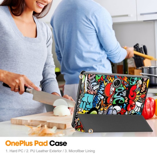 Husa pentru OnePlus Pad - Techsuit FoldPro - Urban Vibe Husa pentru OnePlus Pad - Techsuit FoldPro - Urban Vibe